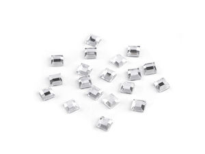 Ștrasuri pătrate premium HotFix Crystal - Cristale termolipibile cu tăietură dreaptă (4x4mm)