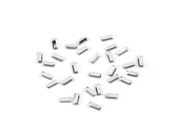 Strasuri Termolipibile HotFix Premium Cristal - Dreptunghiulare cu Tăietură Dreaptă (3x7 mm)