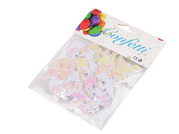 Confeti Premium Strălucitoare în Formă de Porumbei - Decor Elegant pentru Mese și Ornamente de Galanterie pentru Nunți, Celebrări și Scrapbooking DIY