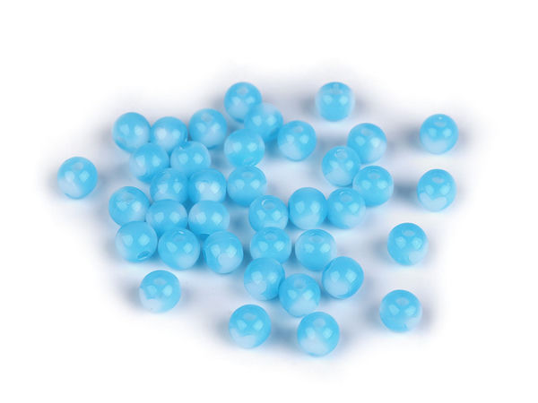 Mărgele acrilice premium cu model cu inimi (8 mm) - Mărgele netede din plastic pentru bijuterii handmade și proiecte DIY