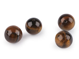 Mărgele premium din ochi de tigru natural - Mărgele rotunde de 12 mm din pietre semiprețioase pentru crearea de bijuterii și proiecte creative
