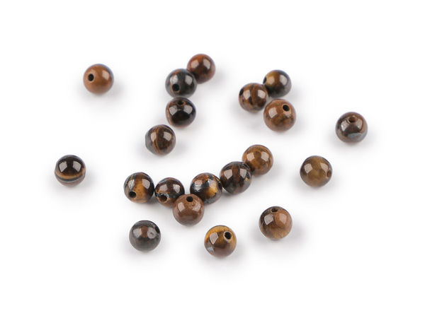 Mărgele din ochi de tigru natural – mărgele rotunde de 4 mm din piatră semiprețioasă pentru confecționarea bijuteriilor