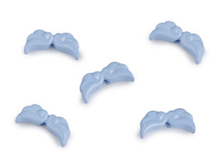 Pandantive metalice lăcuite în formă de aripi de înger (6x12 mm) pentru proiecte creative și bijuterii