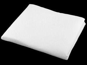 Inserție termofizabilă nețesută cu o față adezivă Ronofix Premium (140+18g/m², lățime 80cm) - Alb