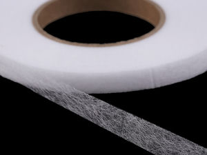 Bandă termoadezivă premium tip plasă - Bandă dublu adezivă de 10 mm cu fixare prin călcare pentru tivit îmbrăcăminte și retușuri textile, albă