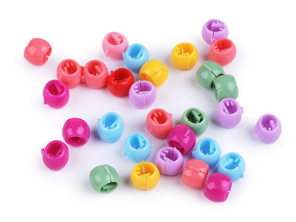 Mini clame tip mărgele pentru păr - Agrafe de păr colorate cu prindere rapidă (Set de 30 bucăți)
