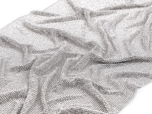 Foaie premium de material cu strasuri din sticlă cu strălucire de cristal (39x116 cm)
