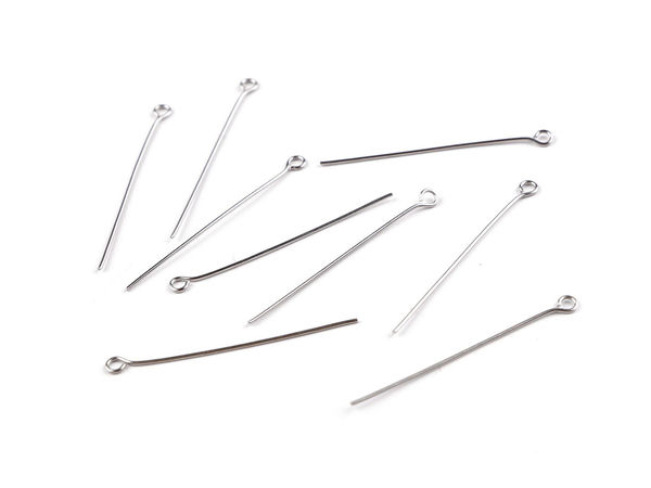 Ace premium cu buclă din oțel inoxidabil (40 mm) - Accesorii profesionale pentru realizarea bijuteriilor, mărgelit, cercei și pandantive