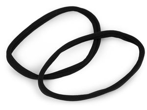 Elastice de păr negre premium, extra-rezistente, pentru păr des și cocuri - Set de 6
