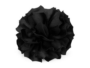 Broșă și agrafă de păr elegantă, floare din saten, 11 cm - Ornament floral 3D premium