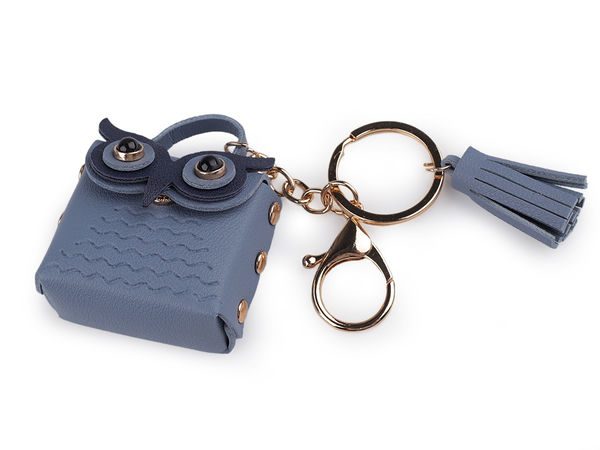 Mini-poșetă bufniță breloc și pandantiv pentru rucsac - Accesoriu premium de geantă din piele ecologică cu ciucure și carabină