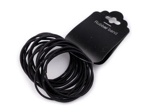 Elastice de păr negre premium - Set de 18 piese fără elemente metalice, care nu agață părul