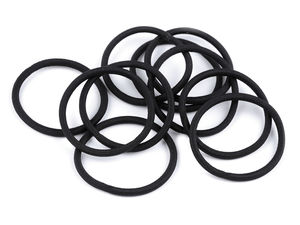 Elastice de păr premium (set de 10) - Elastice negre fără cusături pentru păr fin și gros