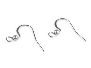 Tortițe premium din oțel inoxidabil pentru cercei tip cârlig afro cu bilă, finisaj platinat - Furnituri și accesorii de galanterie pentru confecționarea bijuteriilor DIY
