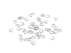 Inele de legătură split din oțel inoxidabil premium - Finisaj platinat (6mm și 7mm)