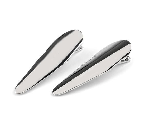 Clame de păr premium din metal cu dinți, 55mm - Agrafe zimțate elegante pentru o fixare sigură întreaga zi