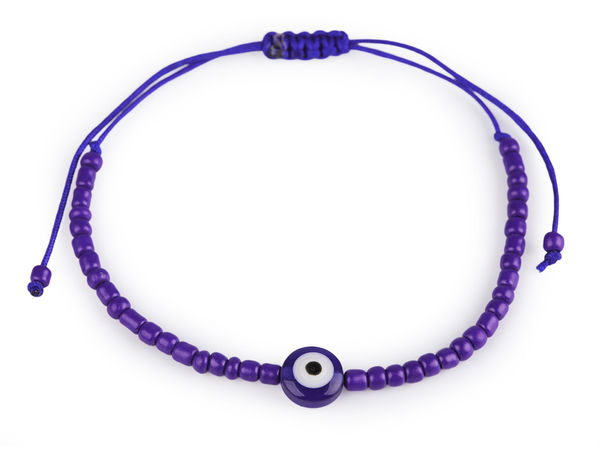 Set de brățări Shamballa lucrate manual împotriva deochiului - Bijuterii reglabile cu amuletă de protecție Nazar, în culori asortate (Set de 12 bucăți)