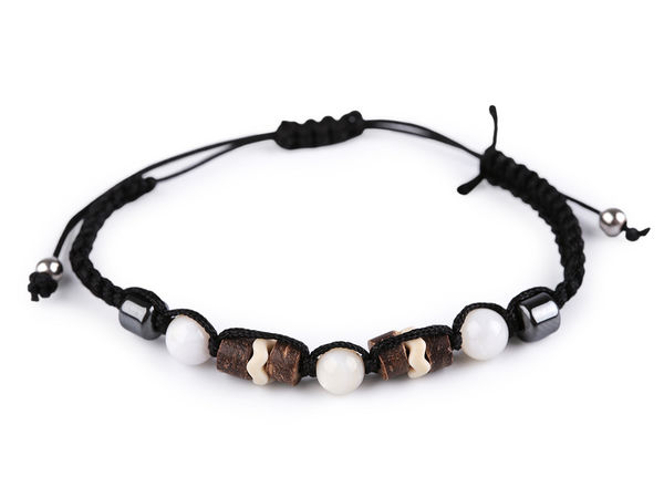 Brățară unisex Shamballa din macrame - Bijuterie reglabilă cu mărgele pentru meditație și echilibru