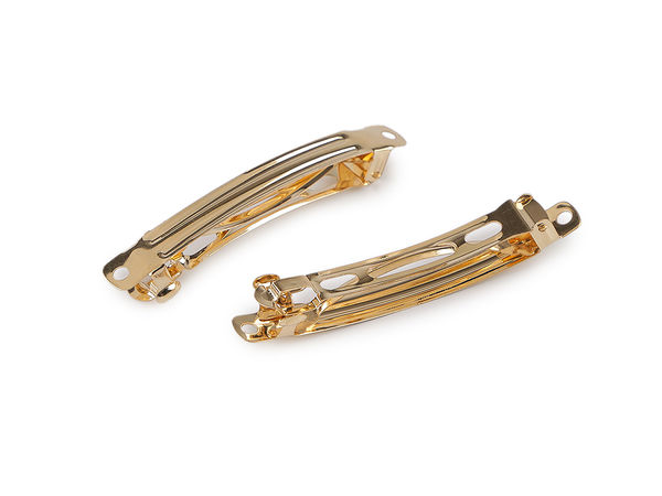Agrafă de păr franțuzească premium aurie (8x69 mm) pentru bijuterii și accesorii de păr DIY