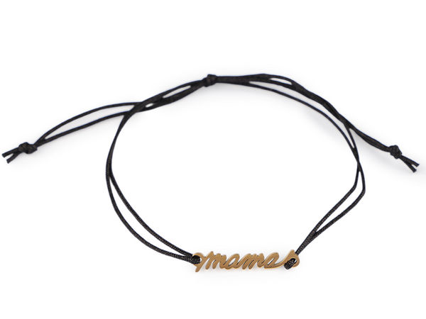 Brățară Shamballa reglabilă cu pandantiv Mama din oțel inoxidabil - Cadou deosebit de Ziua Mamei și zi de naștere