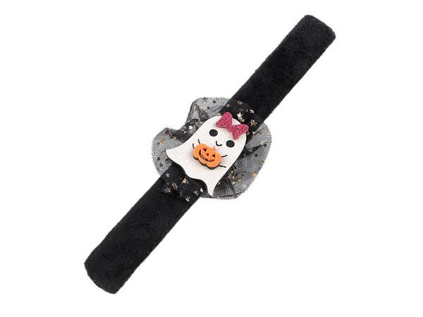 Brățări slap de Halloween - Benzi auto-rulante premium pentru copii și adulți (Modele cu craniu, dovleac și vrăjitoare)