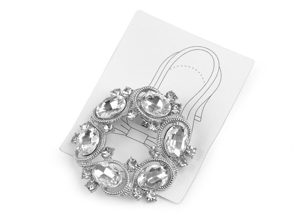 Clips decorativ și broșă elegantă cu strasuri pentru pantofi, haine și genți