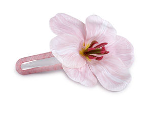 Clemă de păr elegantă cu floare din foamiran - Agrafă florală realistă și accesoriu de prindere pentru ocazii speciale și coafuri zilnice