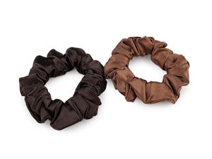 Elastic de păr elegant din saten - Accesoriu elastic delicat și suport pentru coadă, ideal pentru coafuri de zi cu zi și festive