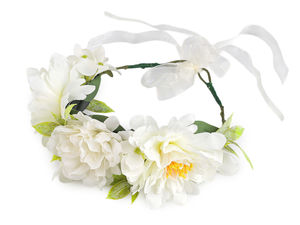 Coroniță florală elegantă pentru păr - Bentiță reglabilă cu flori pentru nunți, festivaluri și ocazii speciale