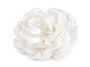 Broșă floare de trandafir mare din saten (17 cm) - Pin decorativ floral premium pentru jachete, rochii și genți