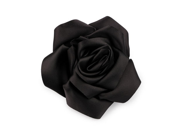 Broșă elegantă mare din saten în formă de trandafir - Corsaj floral de 11 cm pentru sacouri, rochii, genți și nunți