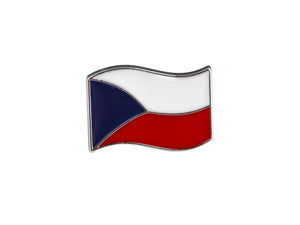 Mini broșă insignă cu steagul Republicii Cehe - Emblemă mică pentru rever, pălării și genți