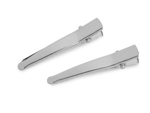 Baze pentru cleme de păr platinate - Cleme metalice semifinisate pentru accesorii DIY și decorațiuni (30 mm, 35 mm, 45 mm)
