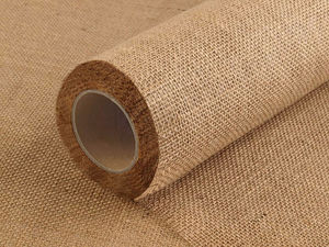 Rolă de pânză din iută naturală premium cu margini tivite - lățime 48 cm