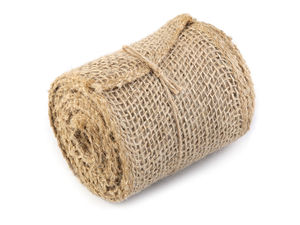 Panglică din iută naturală - Panglică decorativă de 10 cm lățime pentru artizanat, floristică și nunți