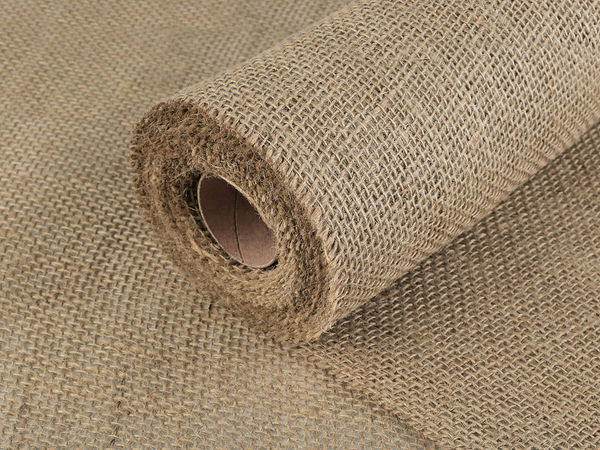 Rolă din pânză de iută naturală premium (lățime 48 cm) – Pânză de sac de calitate superioară pentru traverse de masă, aranjamente florale și proiecte de artizanat