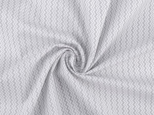Pânză canvas premium din bumbac moale cu imprimeu chevron - Material versatil pentru proiecte de galanterie, decorațiuni interioare și accesorii pentru bebeluși