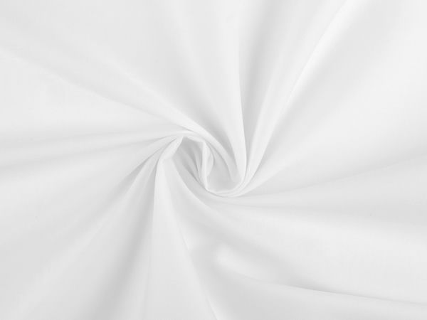 Material din bumbac satinat premium alb - Țesătură naturală fină, respirabilă și rezistentă la scămoșare pentru lenjerii de pat și decorațiuni interioare