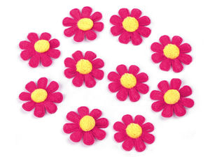 Flori decorative din fetru premium (2,7 cm) - Aplicații pentru galanterie și craft