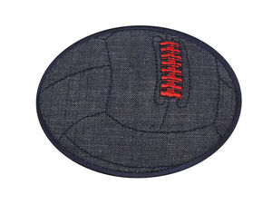 Petice termocolante și de cusut din denim în formă de minge pentru haine de copii