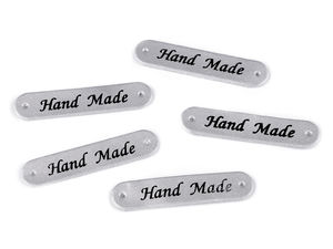 Etichete premium din piele ecologică pentru cusut, 10x48mm - Accesorii decorative pentru tricotaje, genți și îmbrăcăminte