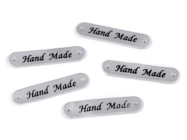 Etichete premium din piele ecologică pentru cusut, 10x48mm - Accesorii decorative pentru tricotaje, genți și îmbrăcăminte