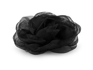 Aplicații textile din organza, trandafiri decorativi de 8 cm pentru cusut și lipit