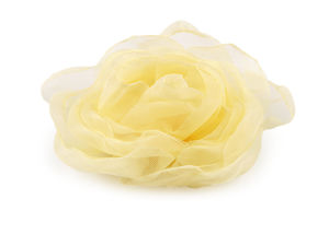 Aplicații textile din organza, trandafiri decorativi de 8 cm pentru cusut și lipit