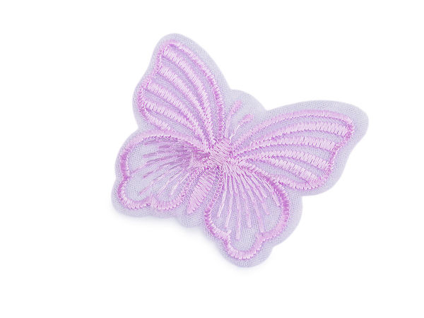 Aplicații delicate sub formă de fluturi brodați pe monofilament, pentru cusut, lipit și proiecte creative