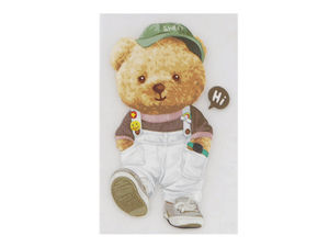 Petice textile premium cu animale, termoadezive și de cusut - Aplicații decorative cu ursuleț și girafă pentru personalizare textilă
