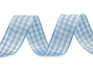 Panglică premium în carouri Gingham (lățime 15 mm) - Panglică textilă cu două fețe pentru ambalarea cadourilor, scrapbooking și decorațiuni handmade