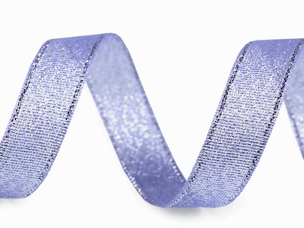 Panglică premium din brocart metalizat cu lurex - Panglică decorativă de 15 mm cu margine întărită