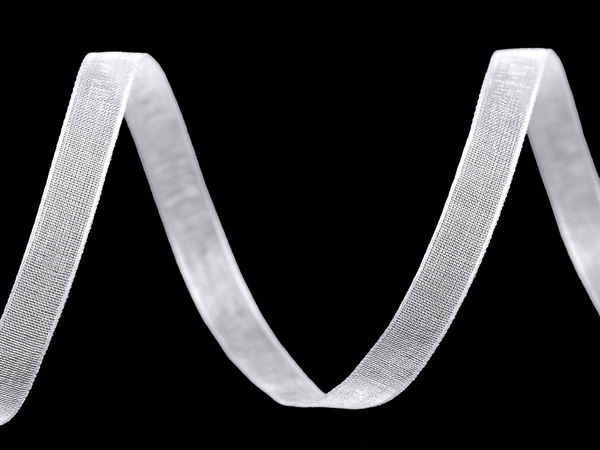 Panglică premium din șifon cu monofilament - Lățime 7mm - Panglică decorativă elegantă semitransparentă pentru nunți, activități creative și ambalarea cadourilor