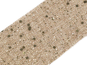 Panglică premium din imitație de iută cu sclipici - Lățime 60 mm pentru decorațiuni de Crăciun, aranjamente florale și coronițe festive